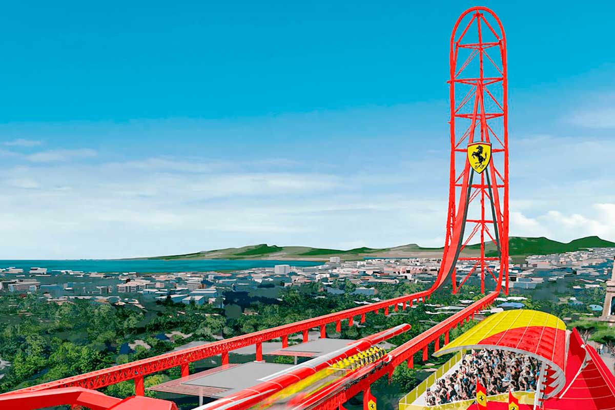 ferrari land sitios visitar amantes motor Ferrari Land, un parque de atracciones a visitar por los amantes del motor