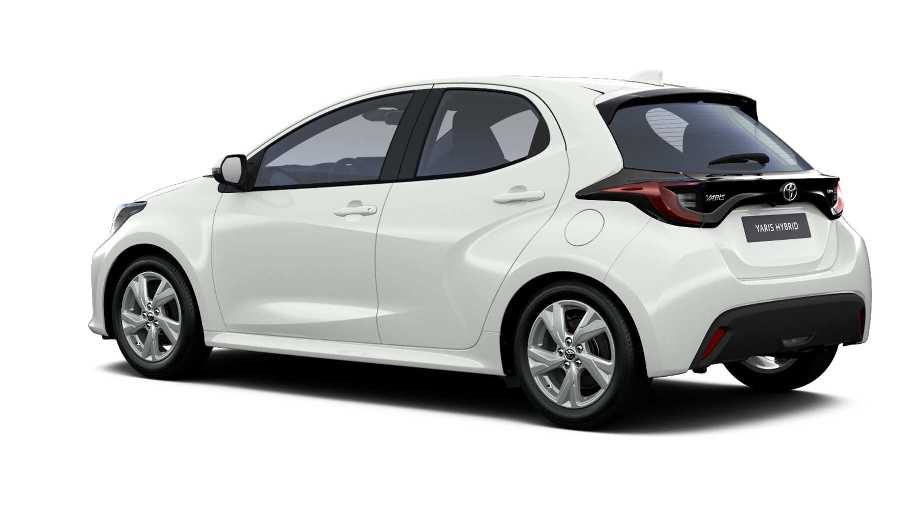 Renting Toyota Yaris Active Plus color Blanco Compacto Híbrido Etiqueta ECO Automático