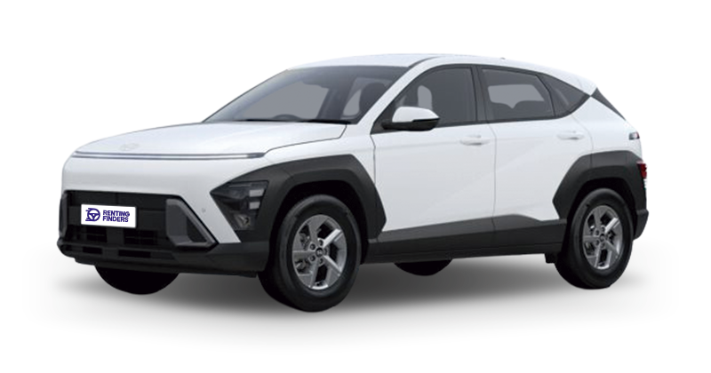 Renting Nuevo Hyundai Kona Maxx Atlas White SUV Renting Finders