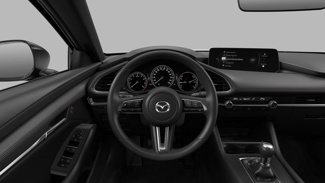 Mazda 3 Premi Line Artic White Compacto MHEV Micro-Híbrido Etiqueta ECO Manual Renting Finders Interior