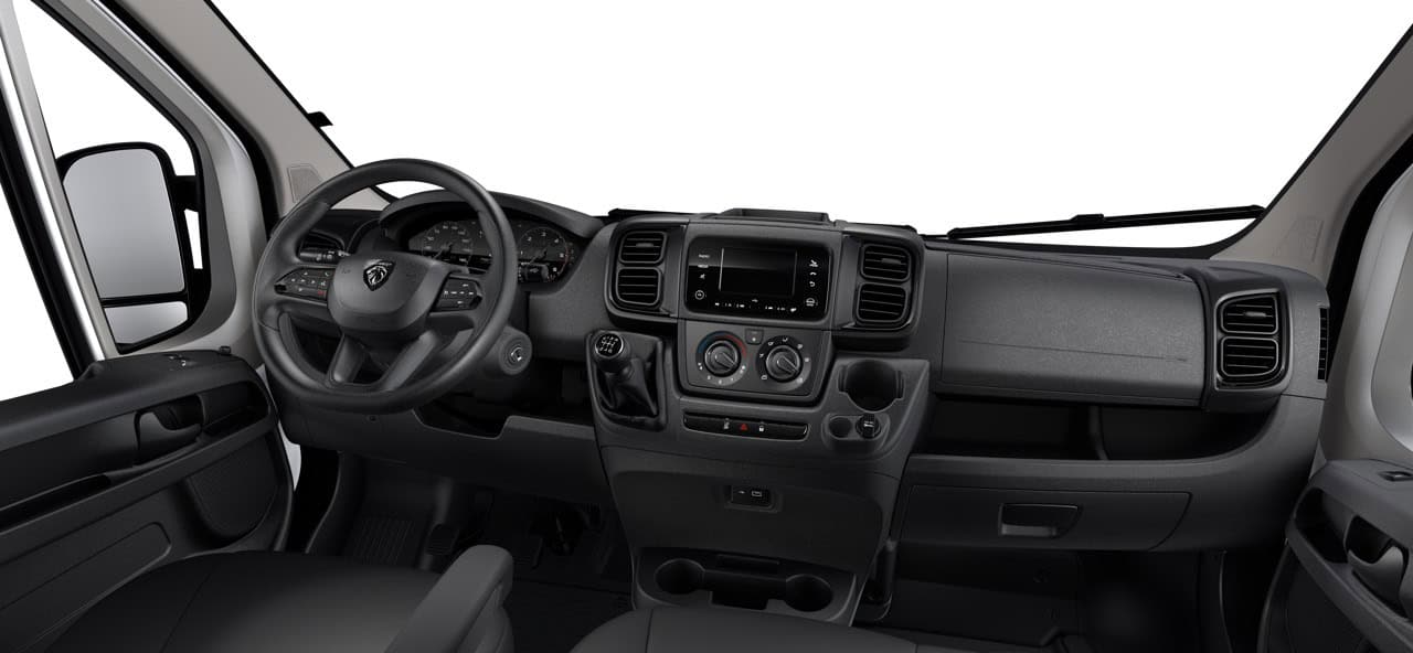 Renting New Peugeot Boxer L2H1 Furgoneta 3 Plazas Blanco Renting Finders Interior