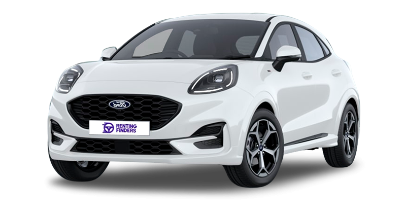 Renting New Ford Puma ST-Line Blanco SUV Manual Micro-Híbrido MHEV Etiqueta ECO Renting Finders
