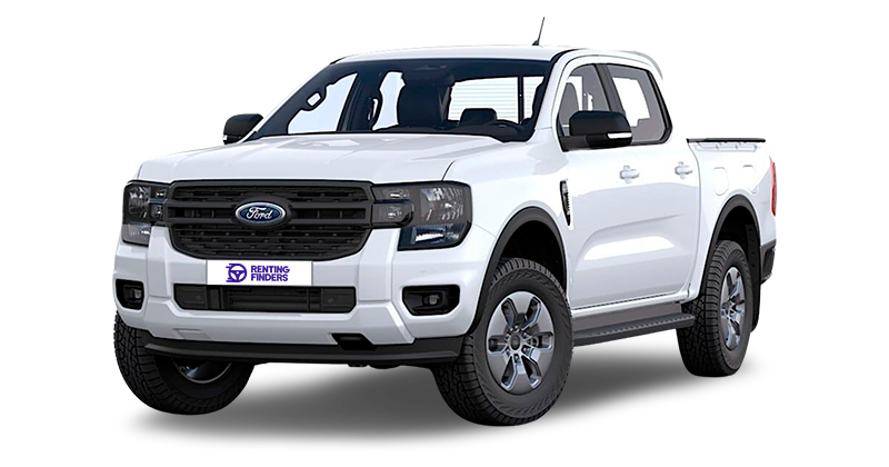 Renting New Ford Ranger XLT Doble Cabina Blanco Pick-up Automático PHEV Híbrido-Enchufable 5 Plazas Etiqueta 0 Renting Finders