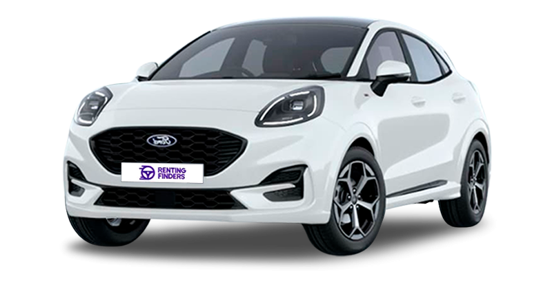 Renting New Ford Puma ST-Line Blanco SUV MHEV Micro-Híbrido Etiqueta ECO Techo Panorámico Renting Finders