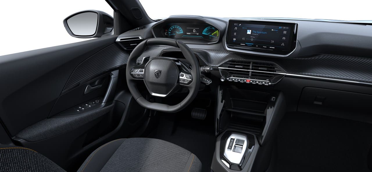 Renting New Peugeot 2008 Style Blanco Okenite SUV Automático Híbrido Gasolina Etiqueta ECO Renting Finders Interior