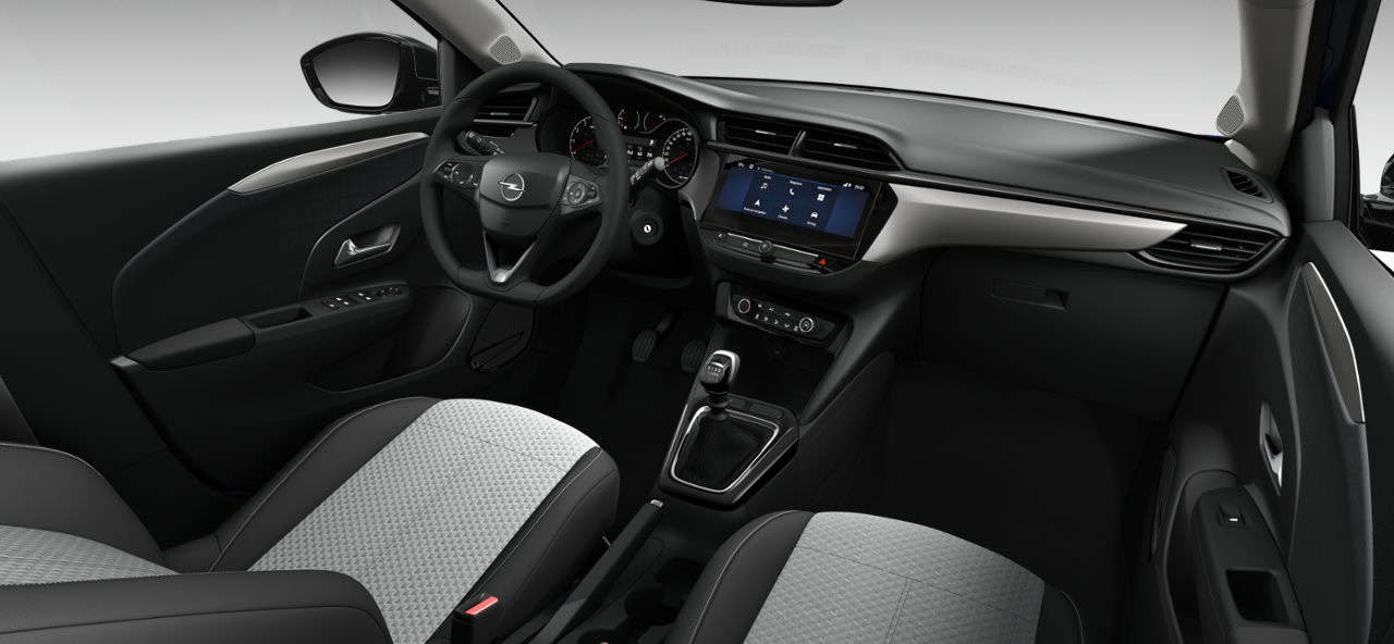 Renting Opel Corsa Edition Voltaik Blue Compacto Manual Interior