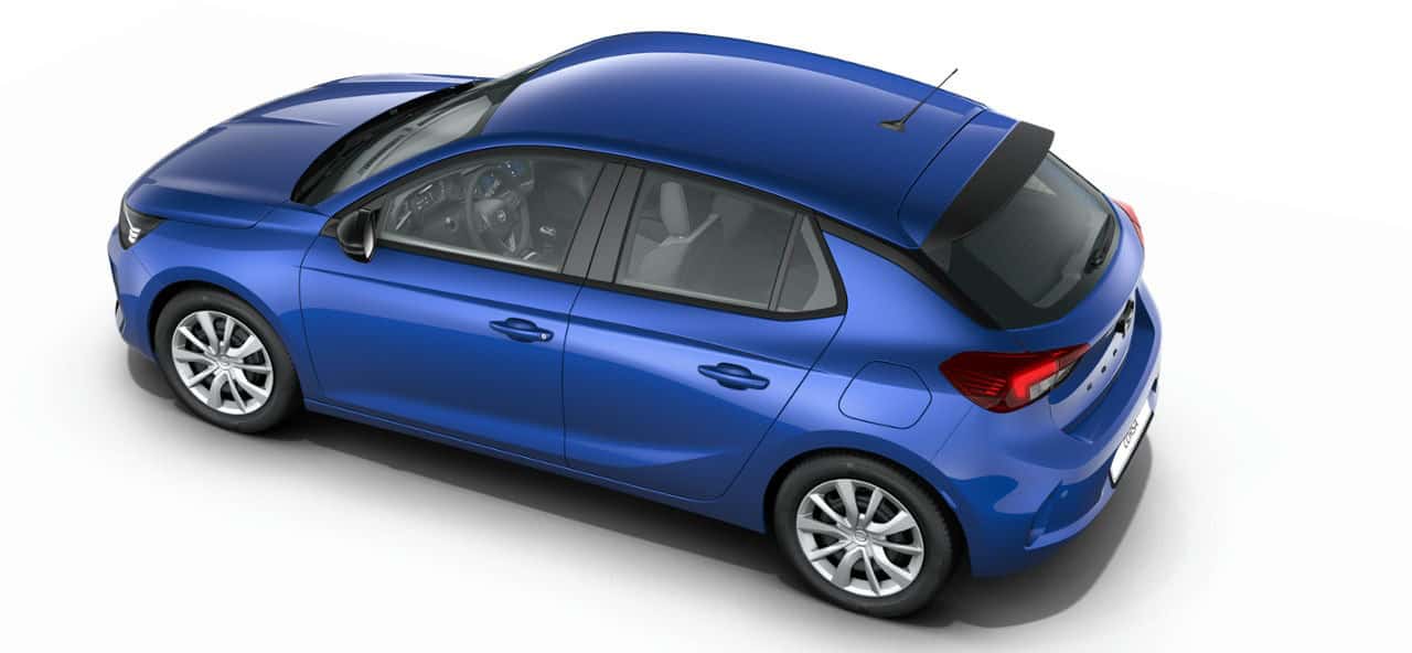 Renting Opel Corsa Edition Voltaik Blue Compacto