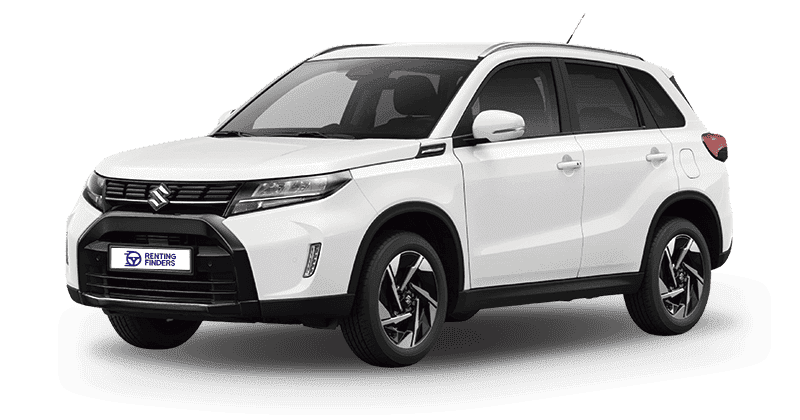 Renting New Suzuki Vitara S2 Blanco SUV Manual MHEV Micro-Híbrido Etiqueta ECO Renting Finders