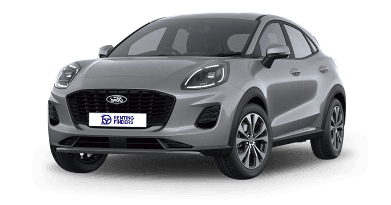 Renting New Ford Puma Titanium SUV MHEV Manual Etiqueta ECO Plata Solar Renting Finders