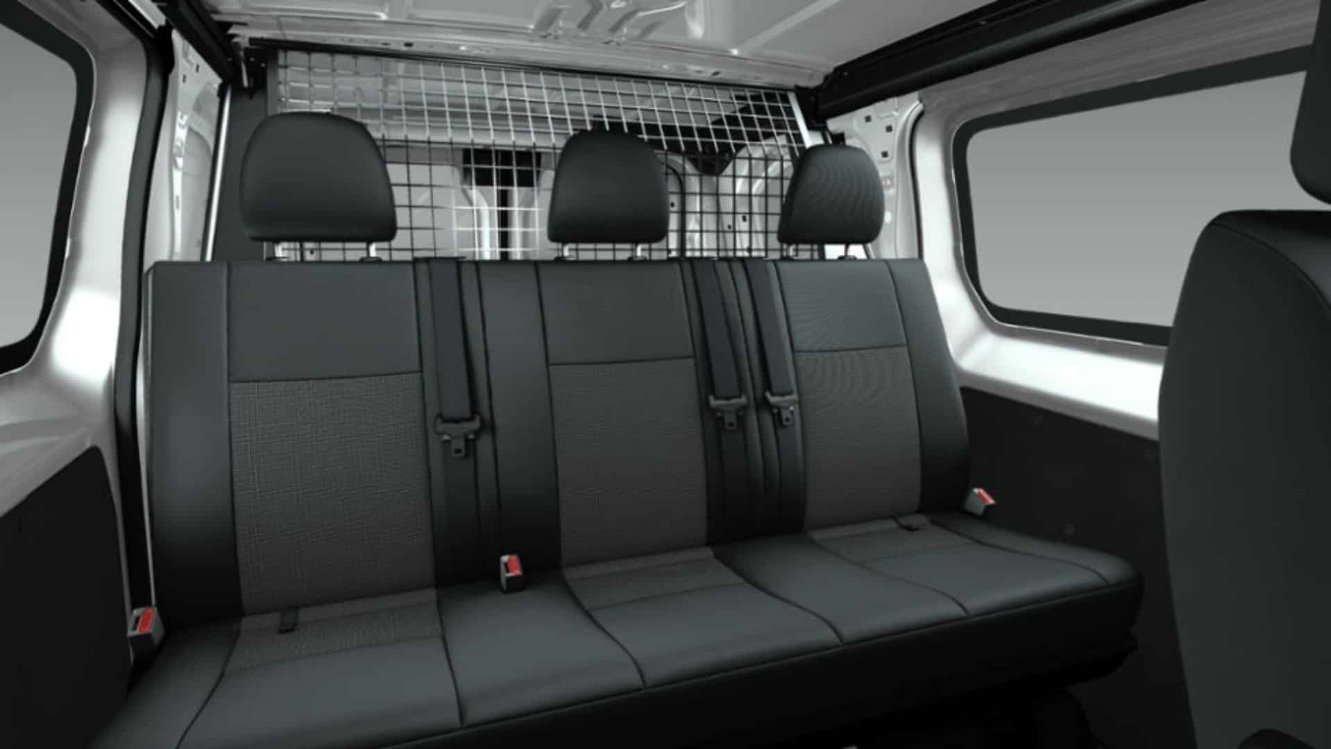 Renting Opel Vivaro Doble Cabina Plegable Kaolin White Furgoneta Mixta Familiar Carga 6 Plazas Asientos