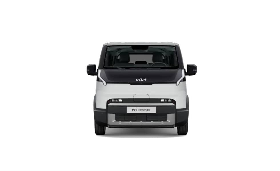 Renting New Kia PV5 Passenger L2 H1 LR Plus Clear White Furgoneta Familiar 5 Plazas Eléctrica Automática Etiqueta 0