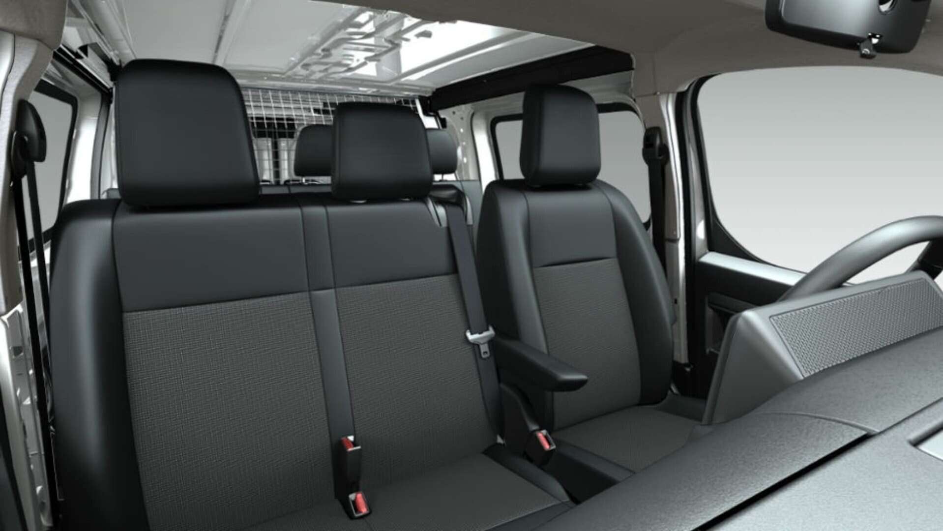 Renting Opel Vivaro Doble Cabina Plegable Kaolin White Furgoneta Mixta Familiar Carga 6 Plazas Asientos