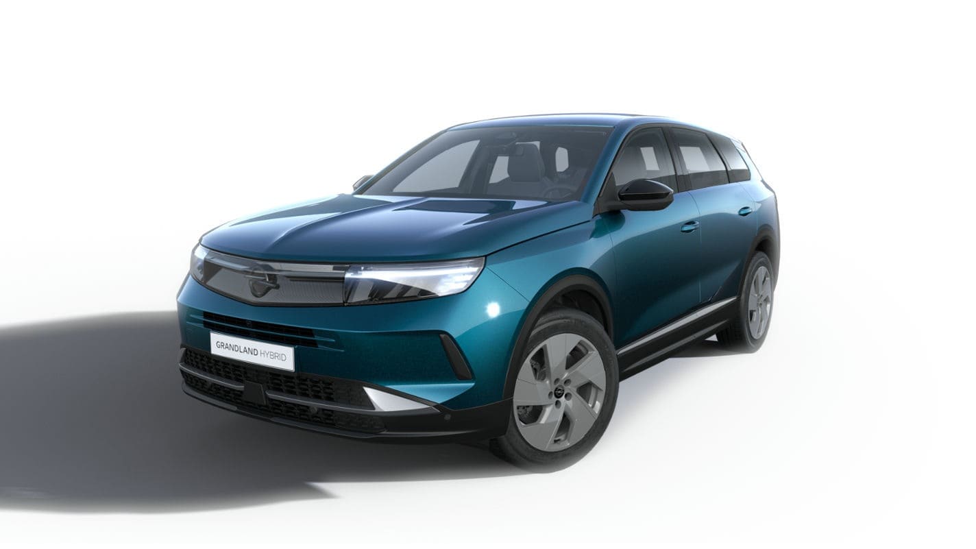 Renting New Opel GrandLand Hybrid Edition Azul SUV Automático Híbrido Etiqueta ECO