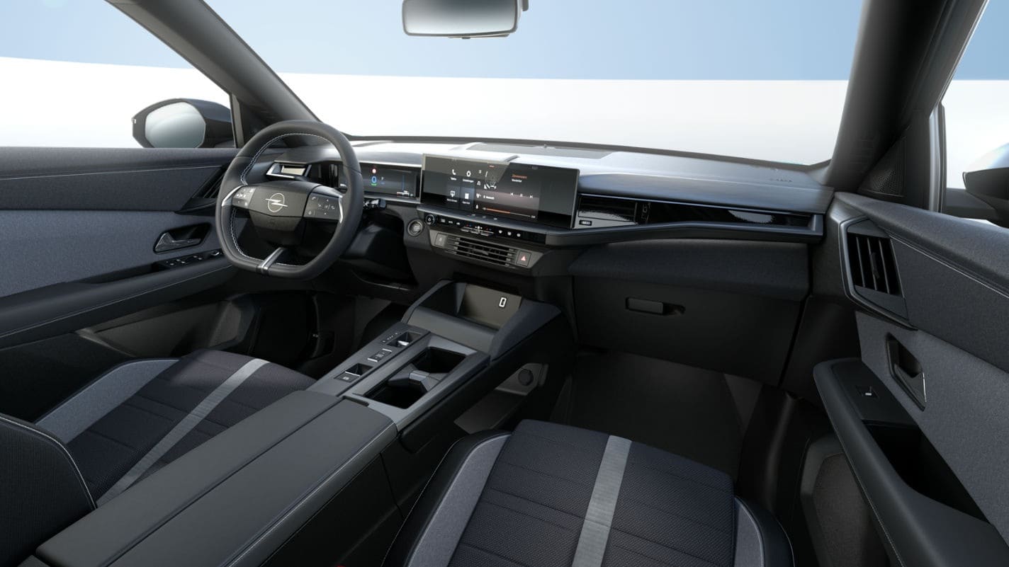 Renting New Opel GrandLand Hybrid Edition Azul SUV Automático Híbrido Etiqueta ECO Interior