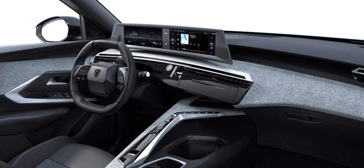 Renting New Peugeot 3008 Allure Azul Obsession SUV Automático Híbrido Etiqueta ECO Interior