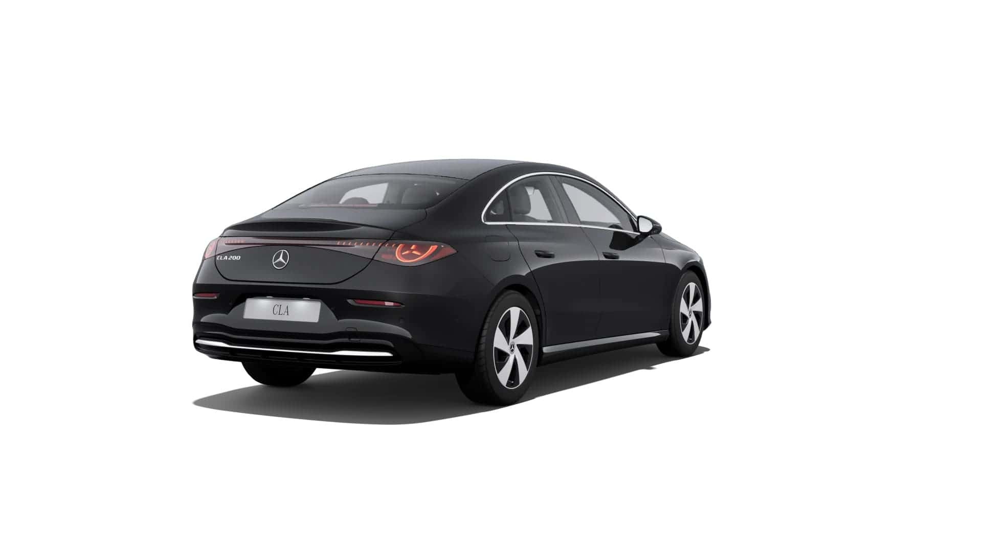 Renting New Mercedes Benz CLA EQ Negro Cosmos Sedán Eléctrico Automático Etiqueta 0