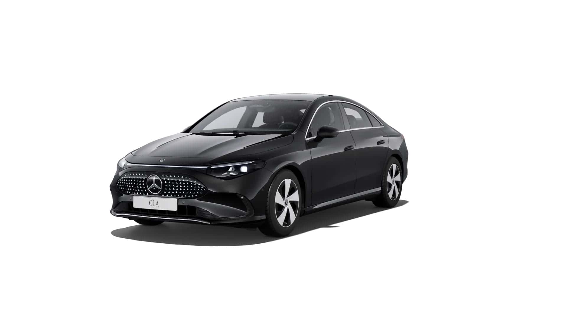 Renting New Mercedes Benz CLA EQ Negro Cosmos Sedán Eléctrico Automático Etiqueta 0