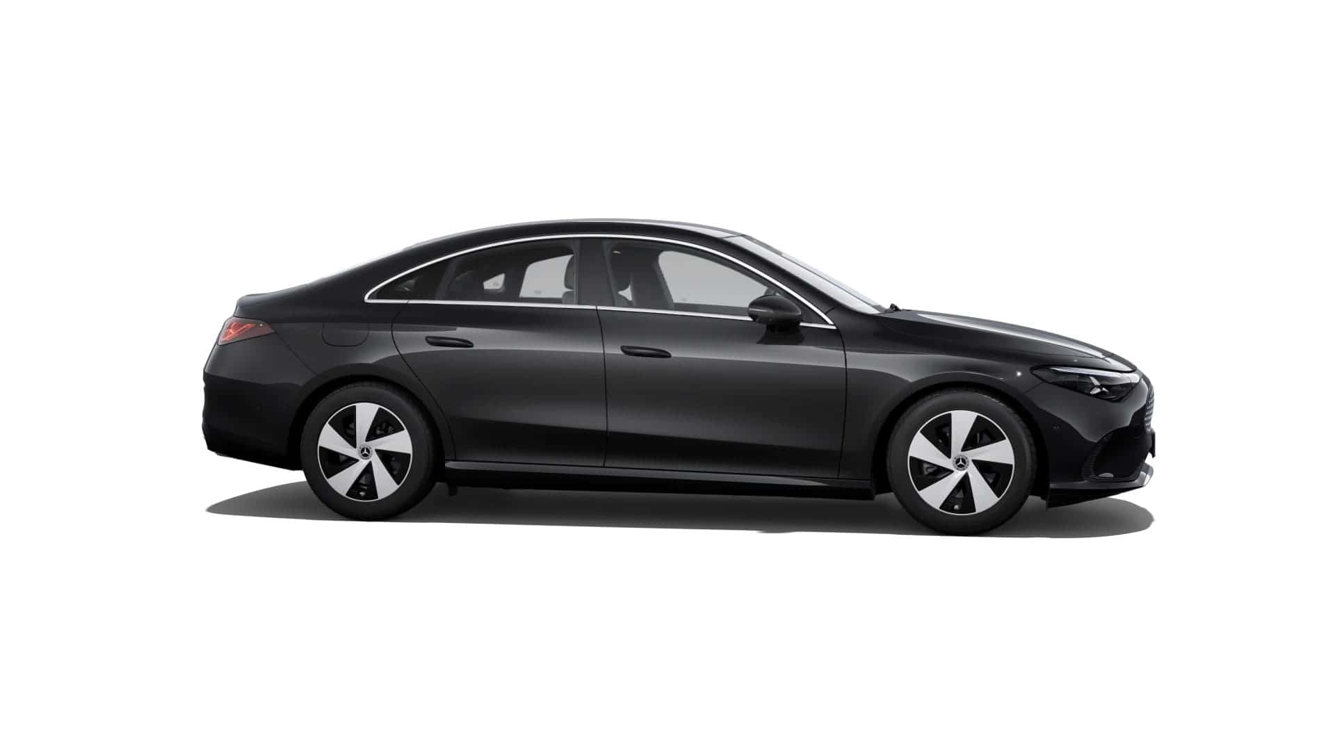 Renting New Mercedes Benz CLA EQ Negro Cosmos Sedán Eléctrico Automático Etiqueta 0