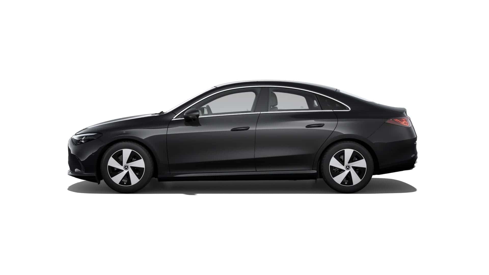 Renting New Mercedes Benz CLA EQ Negro Cosmos Sedán Eléctrico Automático Etiqueta 0