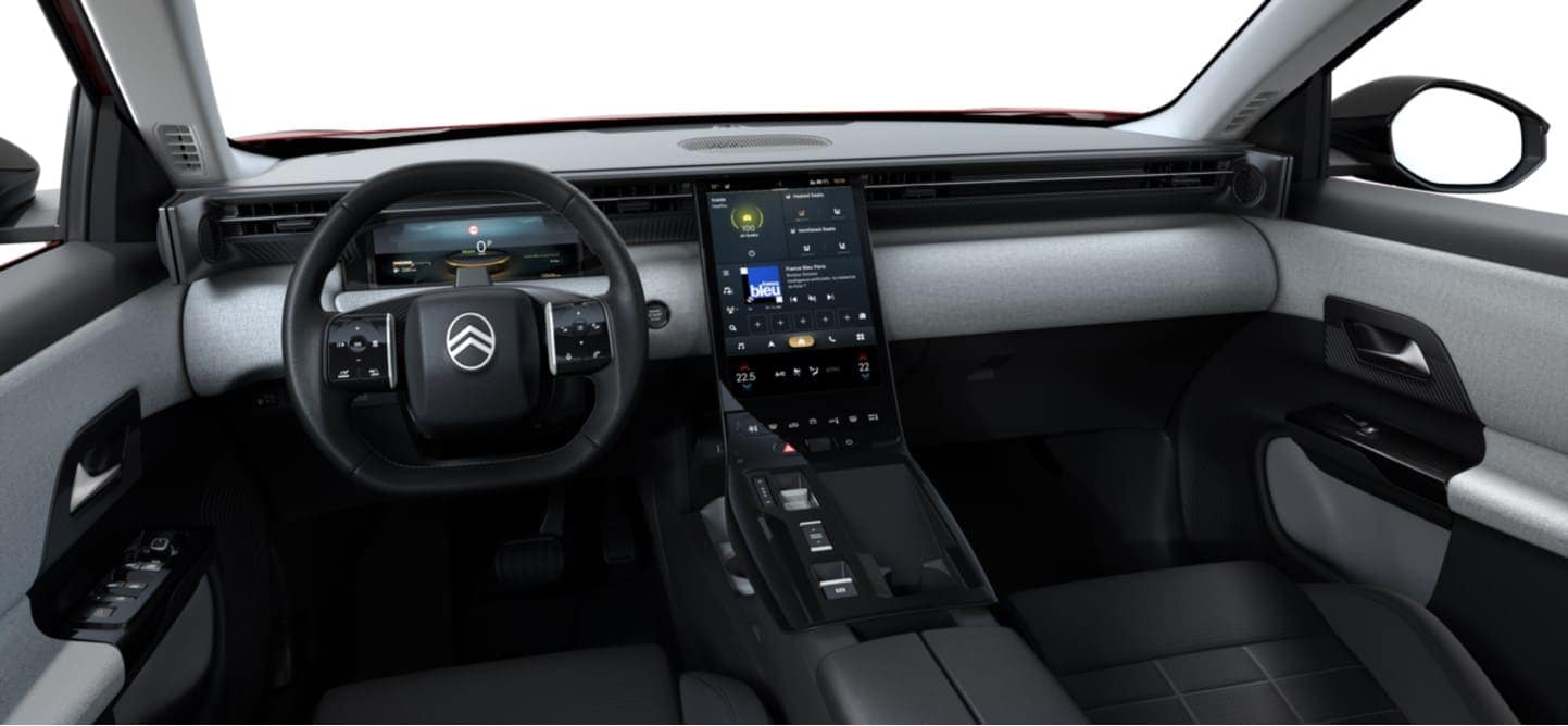 Renting New Citroën C5 Aircross You SUV Rojo Metalizado Automático Híbrido Etiqueta ECO Interior
