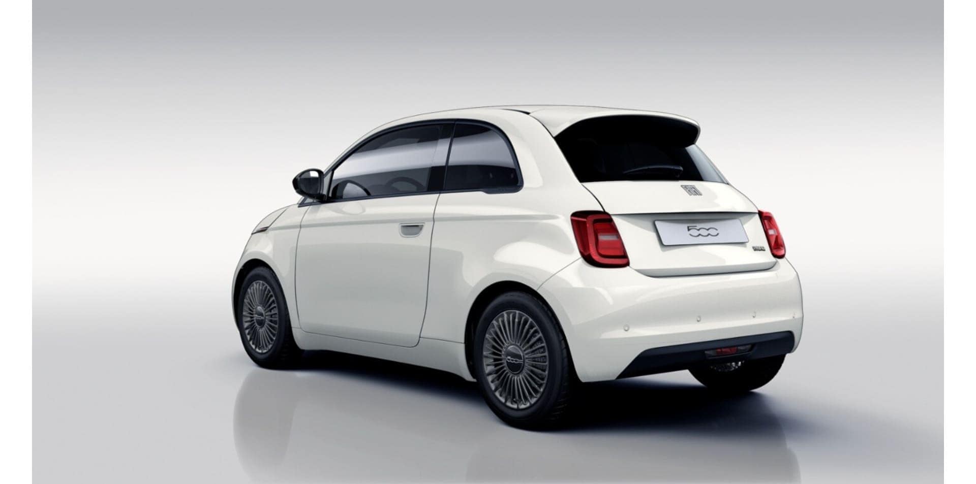 Renting New Fiat 500 Business Blanco Gelato Compacto Micro-Híbrido Etiqueta ECO