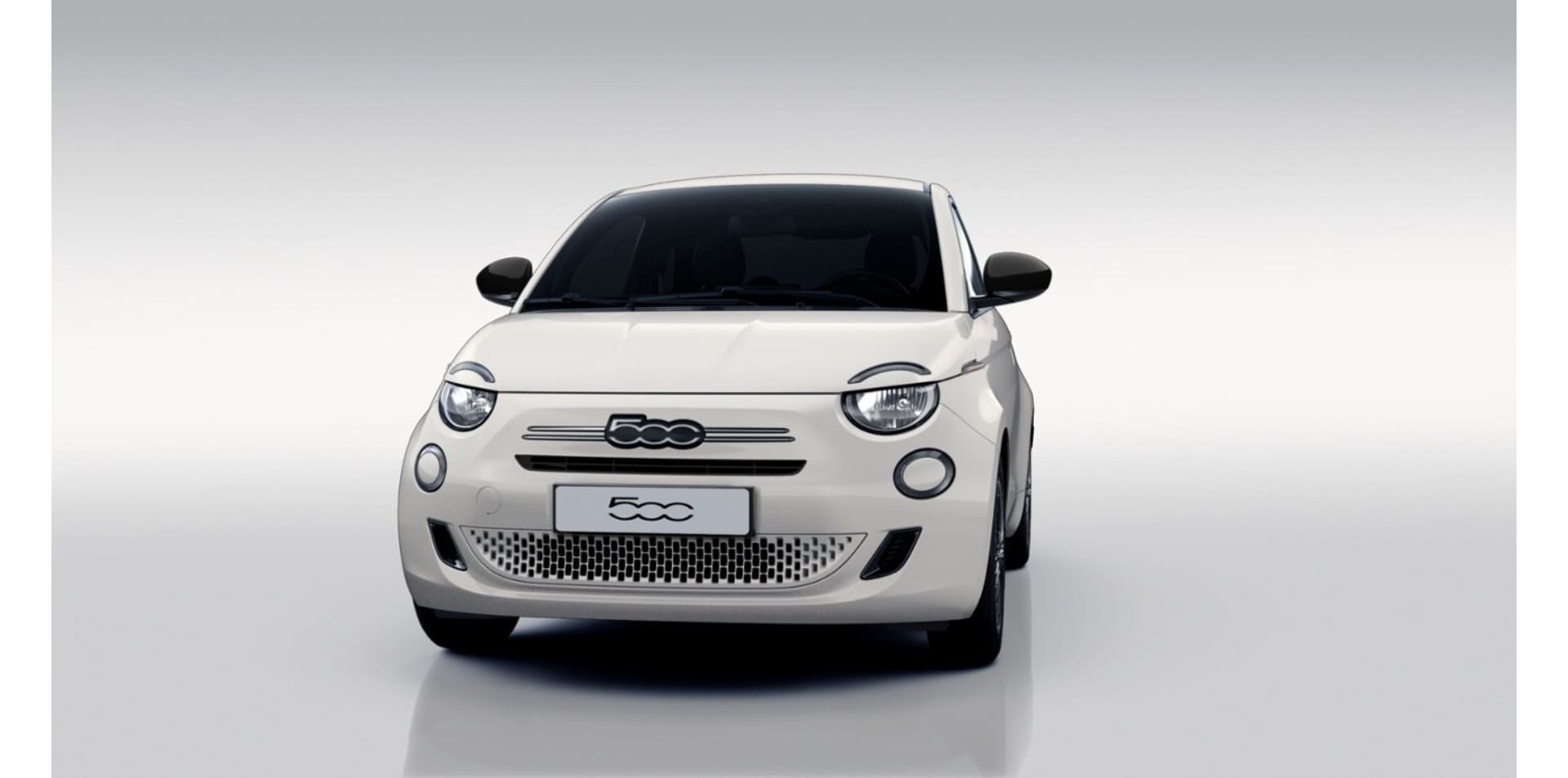 Renting New Fiat 500 Business Blanco Gelato Compacto Micro-Híbrido Etiqueta ECO