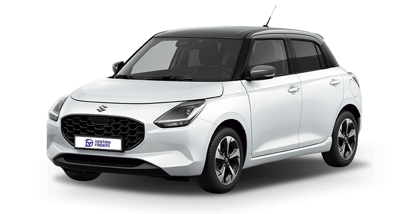 Renting New Suzuki Swift S1 Blanco Micro-Híbrido MHEV Etiqueta ECO Renting Finders